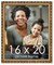 16x20 Museum-Quality Picture Frame with UV-Resistant Acrylic & Acid-Free Backing, Available in 4 Finishes - Gold, Silver, Bronze, and Black